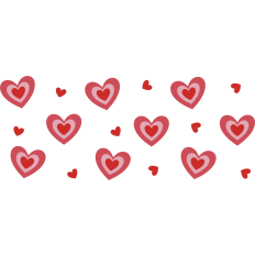 Heart Cup Wrap - 16oz