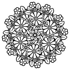 Flowers mandala