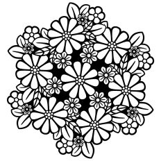 Flowers mandala