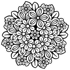 Flowers mandala