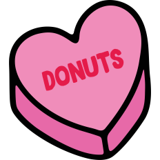 Donuts Candy Heart