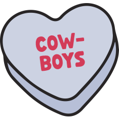 Cowboys Candy Heart