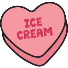 Ice Cream Candy Heart