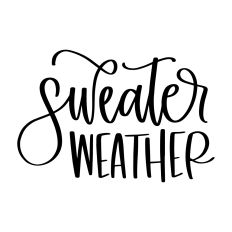 Sweater Weather - Cursive
