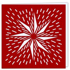 Swedish Star Festive Greetings Card