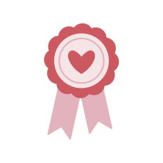 Heart Award Ribbon