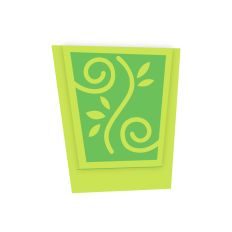 Swirly Design Matchbook Card