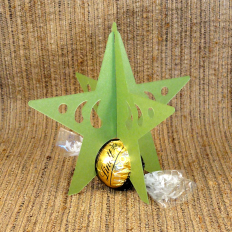 Star Swoosh Standing Choc Ball Table Favor