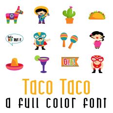 Taco Taco Full Color Font