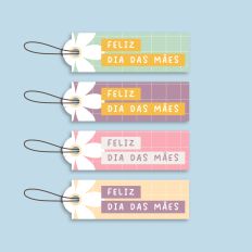 Mother's Day Tag - Feliz dia das mães | Português