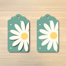 Rectangular tag Daisy
