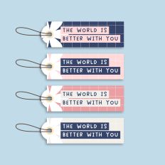 Mother's Day Tag - The world is better with you