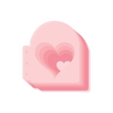TAG MINI ALBUM WITH HEART LAYERS 1