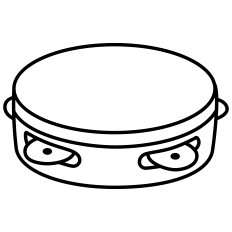 Tambourine Outline