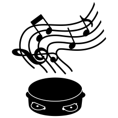 Tambourine Silhouette