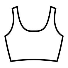 Tank Top Outline