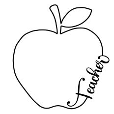 Teacher Apple Frame