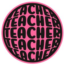 Teacher Layered Monogram