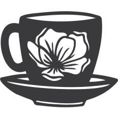 Tea Cup with Flower