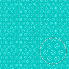 Teal Baseball Background Pattern
