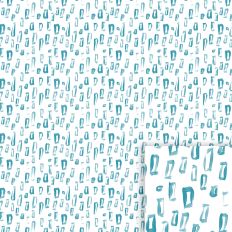 Teal Hand Drawn Rectangles