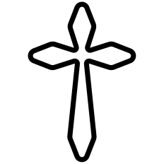 Pointed Cross Line