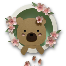 Door Hanger – Birth Bow – Light Box - Bear