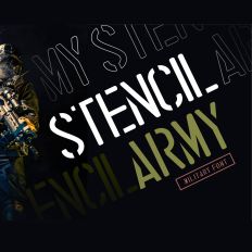 STENCIL ARMY Military Font