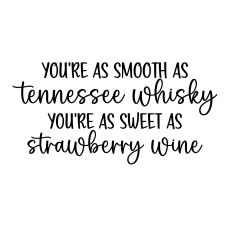 tennessee whisky lyrics cut file svg