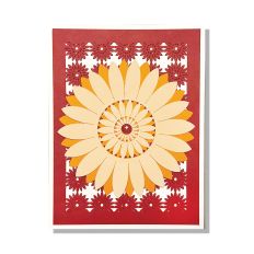 Terra Cotta Daisy Layered Card SVG Cut File