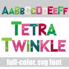 Tetra Twinkle Color Font Color Font