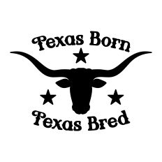 Texas Born and Bred Longhorn Design