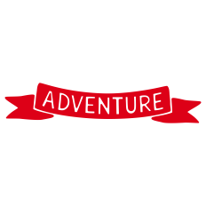Adventure Banner Silhouette