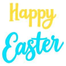 Happy Easter Silhouette