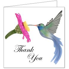 Thank You Hummingbird Card