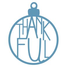 Thankful Christmas Bauble