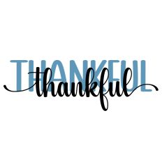 Thankful Layered Word