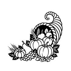 Cornucopia Harvest Clipart – Thanksgiving