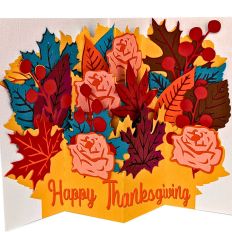 Thanksgiving Pop Up Card 3D SVG