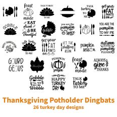 Thanksgiving Potholder Dingbats