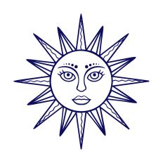 Mystical Sun SVG Cut File