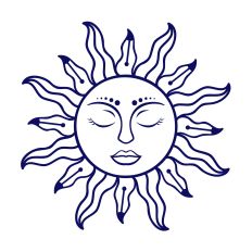 Mystical Sun SVG Cut File