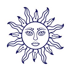 Mystical Sun SVG Cut File