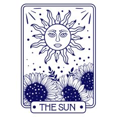The Sun Tarot Card SVG