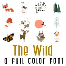 The Wild Full Color Font