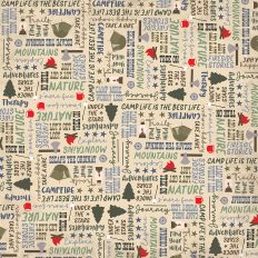 Camping Word Art Paper