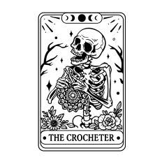 Skeleton Tarot Crocheter
