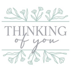 Thinking Of You With Floral Border