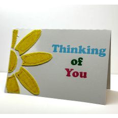 Thinking of You Card with Fabric