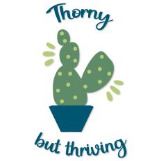 Thorny But Thriving, Planted Cactus